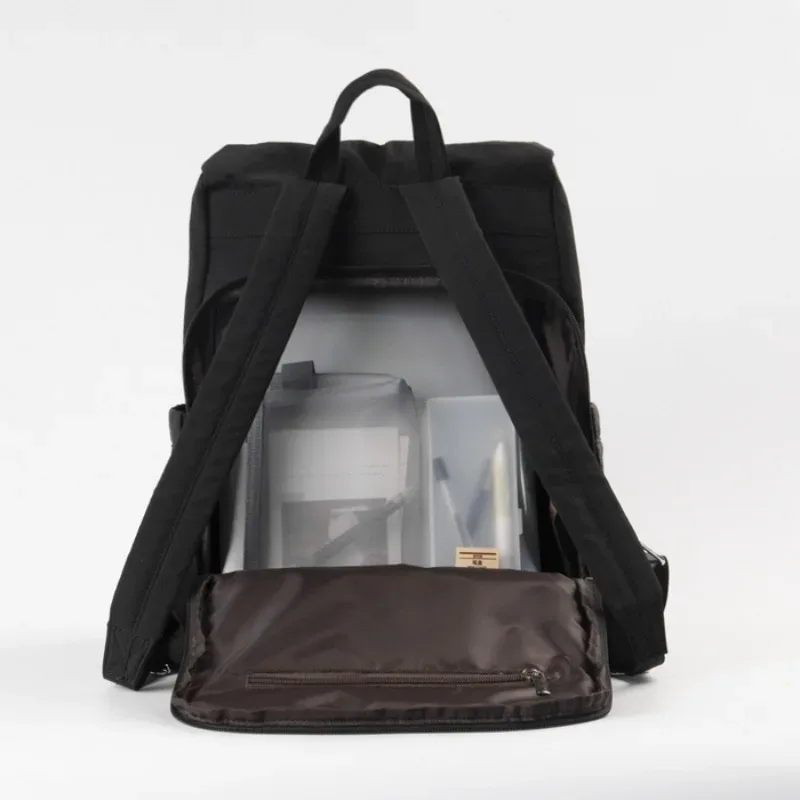 nouveau sac à dos décontracté imperméable style muji japonais 2026 grande capacité couleur unie minimaliste pour ordinateur portable hommes et femmes