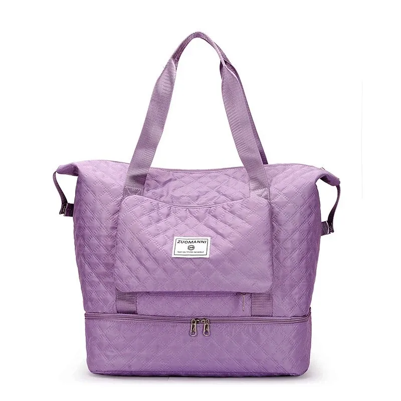 sac de voyage de grande capacité avec compartiment à chaussures indépendant, sac de week-end, sac de voyage pliable pour la salle de sport, le yoga et les voyages