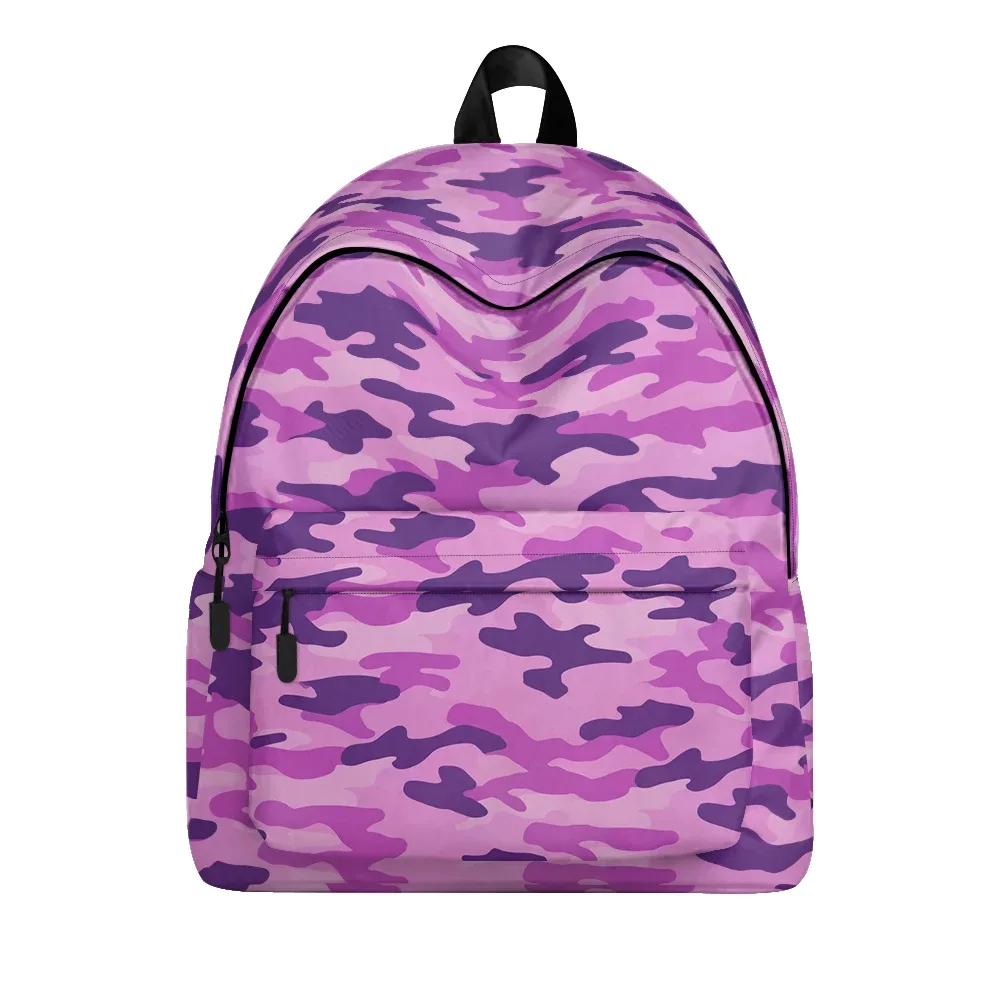sac à dos imprimé camouflage pastel aquarelle, sacs à crayons, bretelles réglables, sac d'école léger et durable, sac à dos de voyage, ensembles pour adolescents