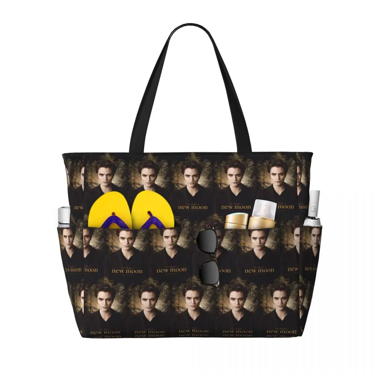 the twilight saga edward cullen beach tote bag sport gym yoga duffle grand sac fourre-tout pour femme sac de voyage sac de fitness
