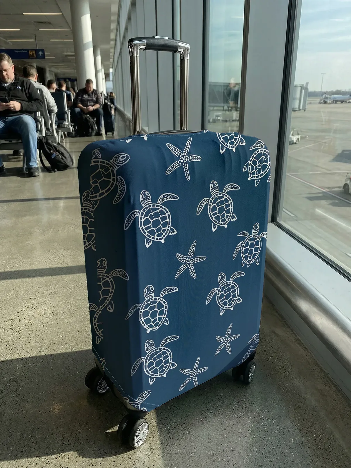 housse de protection pour bagages turtle starfish, adaptée aux bagages de 18 à 32 pouces, protège-poignées de bagages, accessoires de voyage