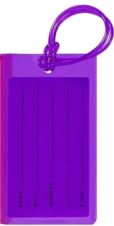 porte-étiquette de bagage coloré structurels ent en pvc, porte-carte d'embarquement, étiquette de voyage, couverture de carte d'avion, étiquettes volantes anti-perte