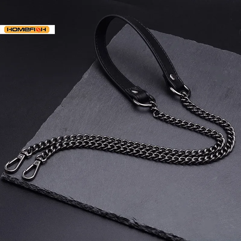 chaîne de remplacement en métal pour sac de 120 cm, bandoulière en cuir pu pour accessoires de sac à main et sac bandoulière diy