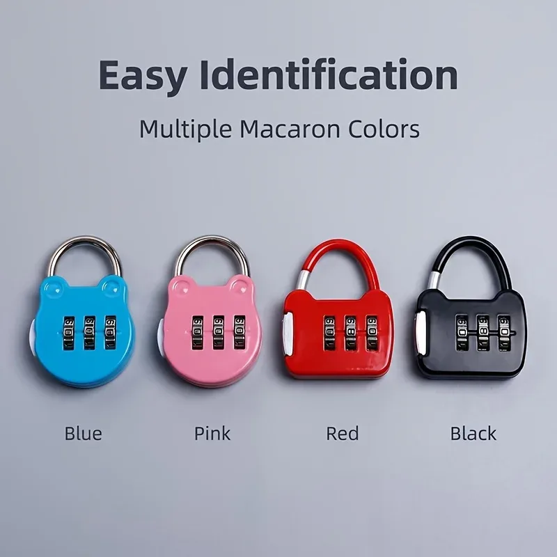cadenas antivol portable combinaison trois chiffres abs vert sécurité valise casier boîte rangement scolaire usage voyage