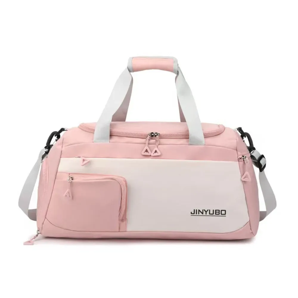 sac de voyage oxford robuste en nylon pour courtes distances, sac de sport multi-couches de couleur unie, grande capacité, sac à main de fitness
