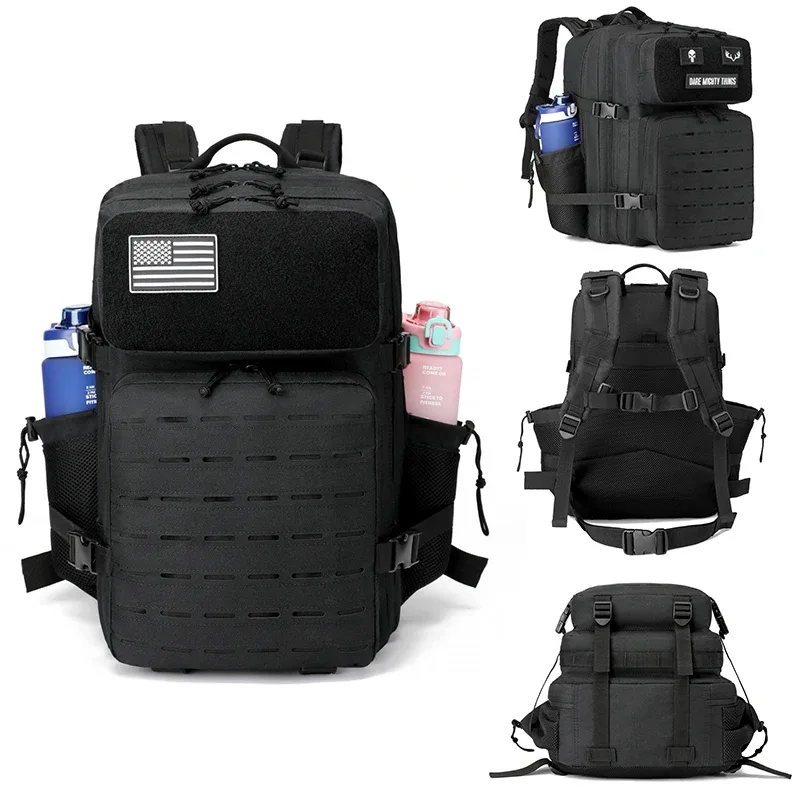 sac dos polyester noir poche ouverte fermeture éclair cadre externe compartiment informatique usage voyage extérieur