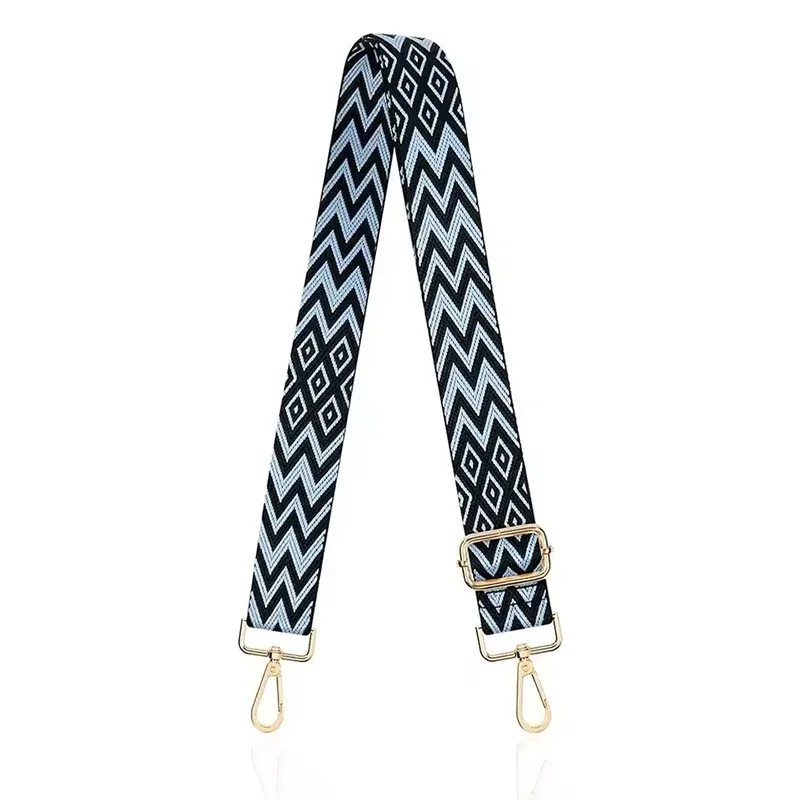 sangle de sac en nylon/coton pour femmes, sangles colorées pour bandoulière, accessoires de sac à bandoulière, ceintures réglables, sangles de sac à main