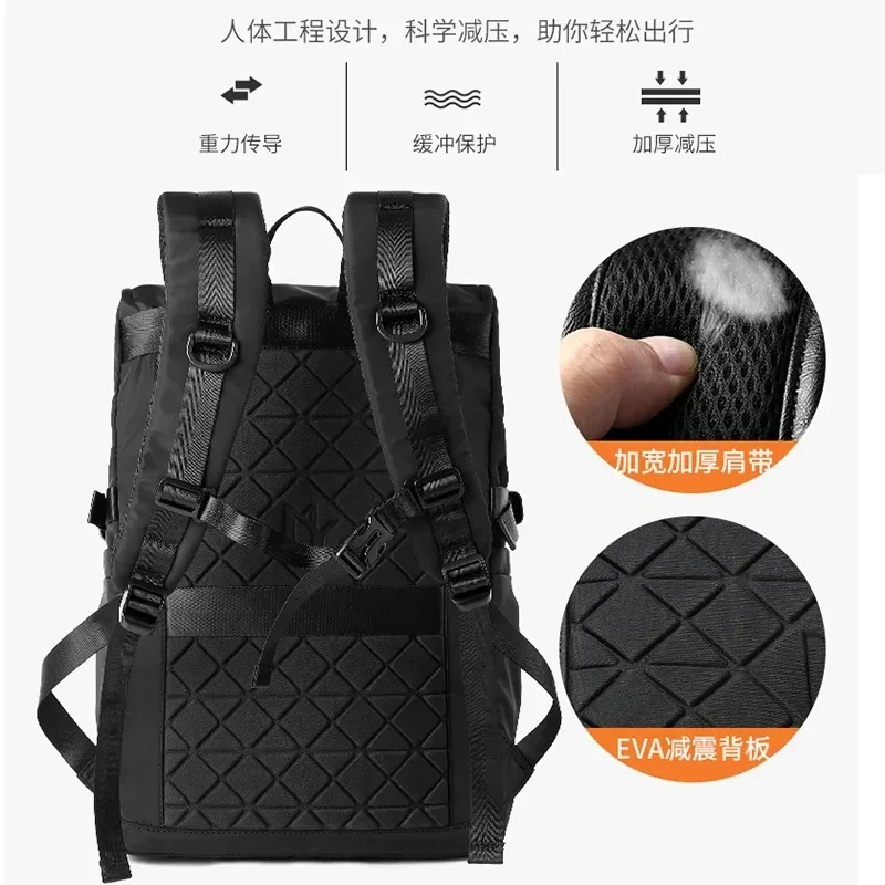 grand sac à dos mode homme cartable 17 pouces voyage sacs à dos oxford tissu mâle ordinateur portable sac à dos 2023 sport étudiant sac à dos
