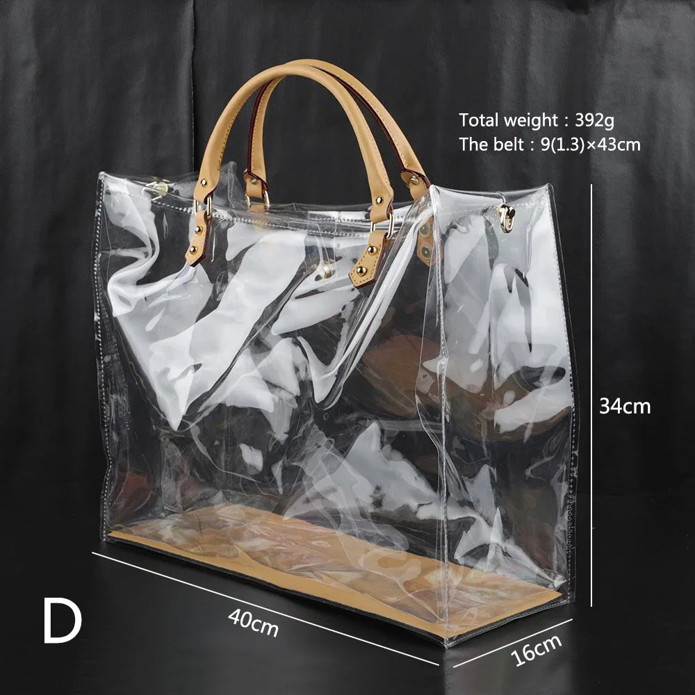 sac fourre-tout transparent en tpu pour femmes, kit de fabrication de sacs à main de grande capacité, sac à bandoulière fait à la main, sac cadeau, accessoires de voyage