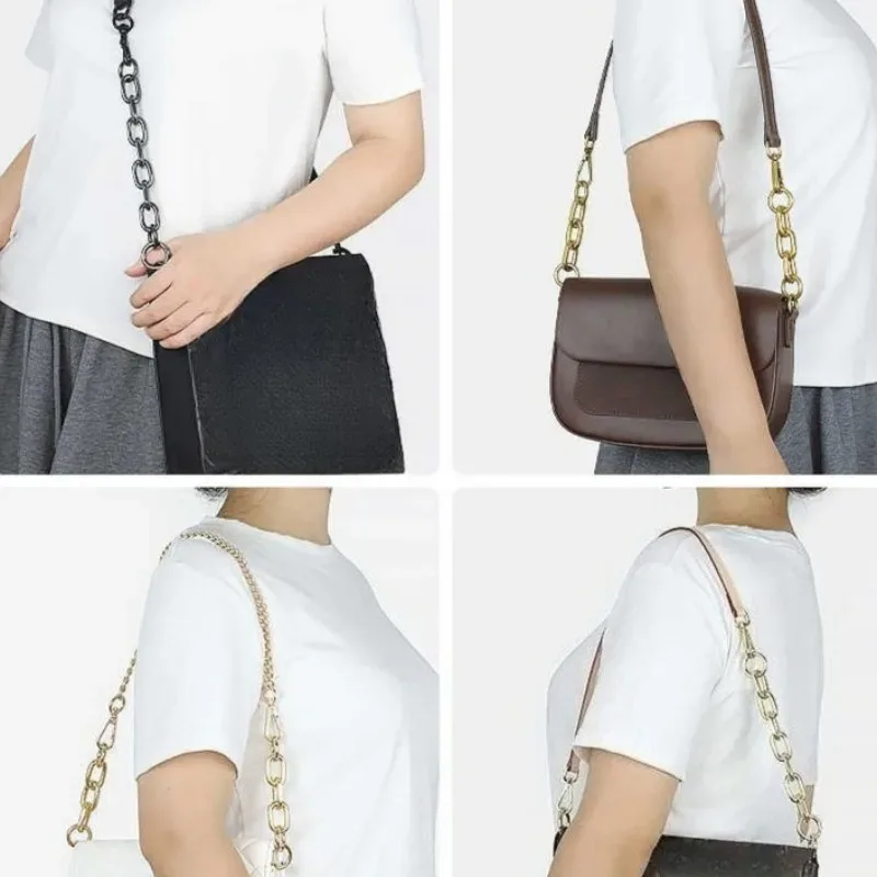 chaîne extension sangle sac main métal doré robuste accessoire voyage finition brillante modulaire transformable