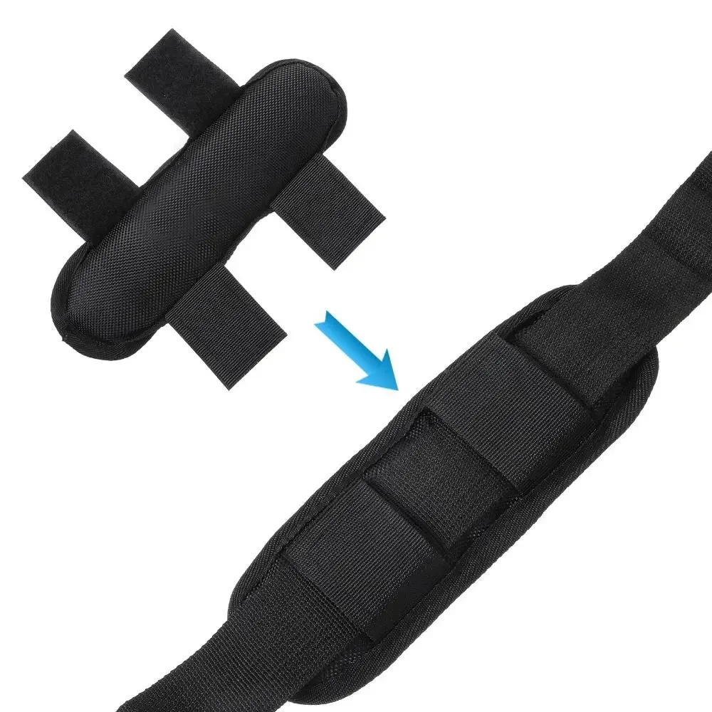 Ceinture Support Bandes Velcro Tissu Noir Ajustement Universel Sac Bandoulière Guitare Caméra Protection Antishock Travail Voyage