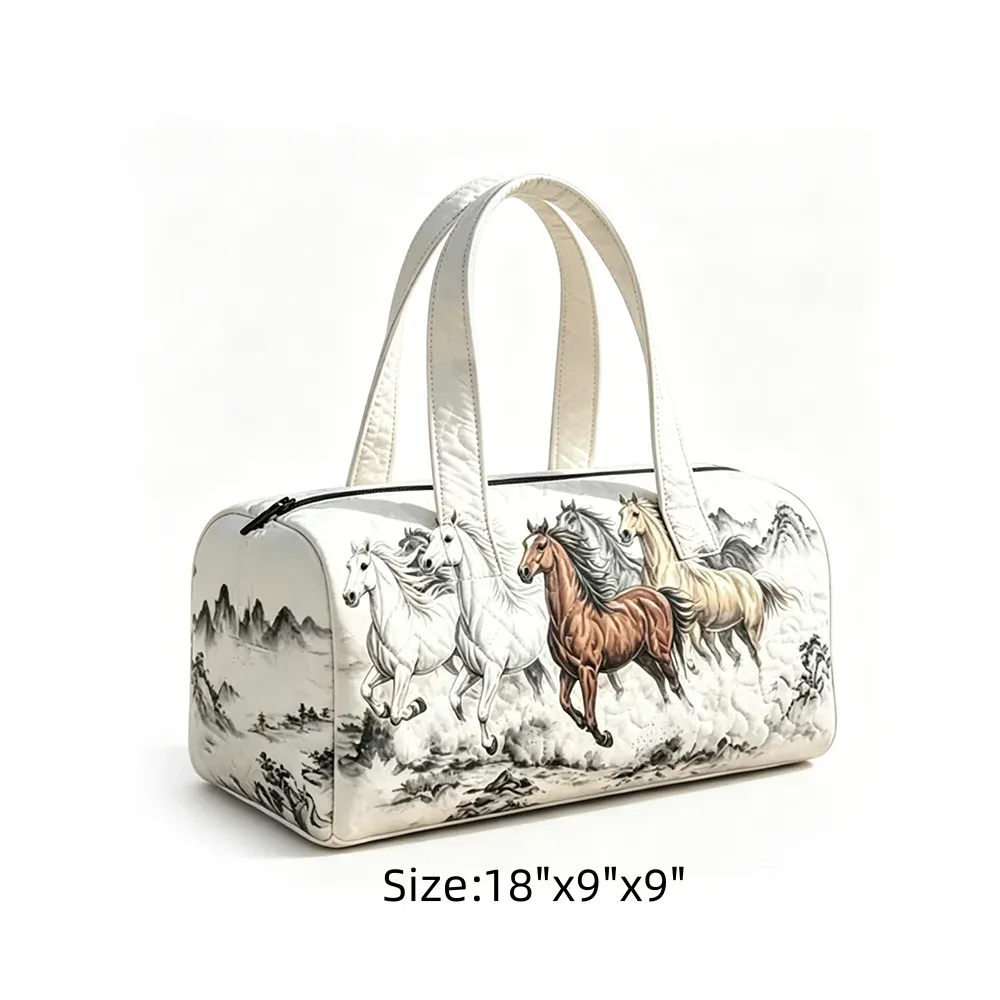 sac de voyage tropical motif ciel étoilé, imprimé flamants roses et palmiers, sac de nuit matelassé bleu marine pour femme, idéal pour les vacances d'été à la plage