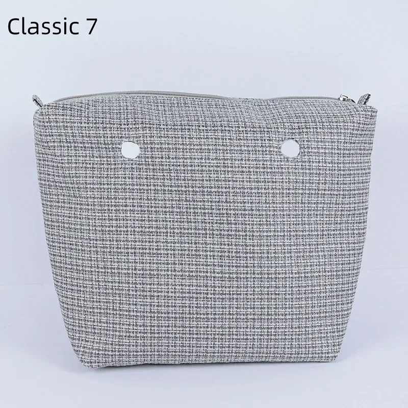 organisateur classique en toile de lin tanqu, doublure intérieure en tissu pour obag mini o bag, accessoire pour sac à main femme