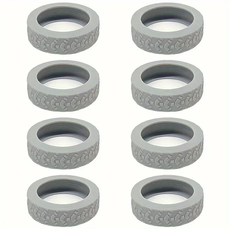 ensemble de protection de roues de bagages amélioré et épaissi, 8 pièces, kit de réparation de roues, kit de silencieux pour roues de bagages de remorque