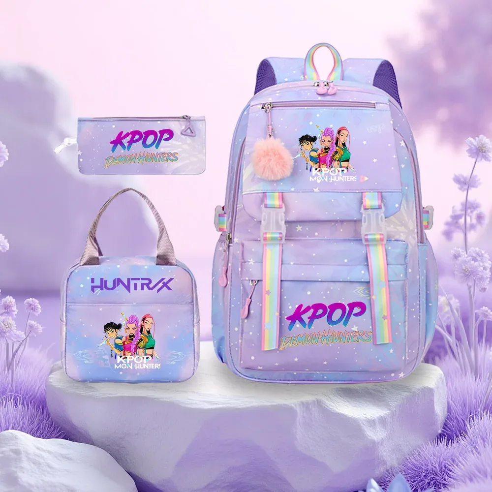 sac à dos kpop demon hunters pour enfants, sacs d'école pour enfants, sacs à dos pour ordinateur portable pour adolescentes et garçons, sacs de voyage pour femmes