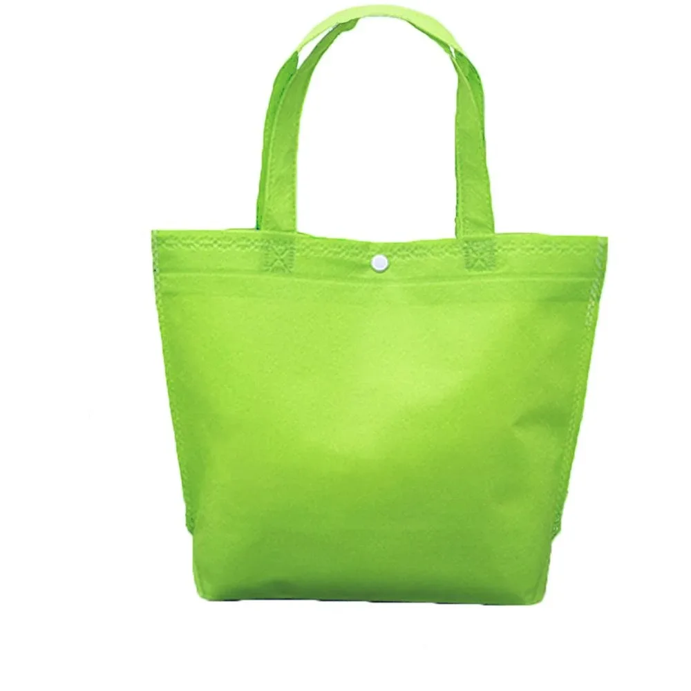sac fourre-tout en toile non tissée pour femmes, pliable, réutilisable, idéal pour le rangement de cadeaux, les courses et le stockage.