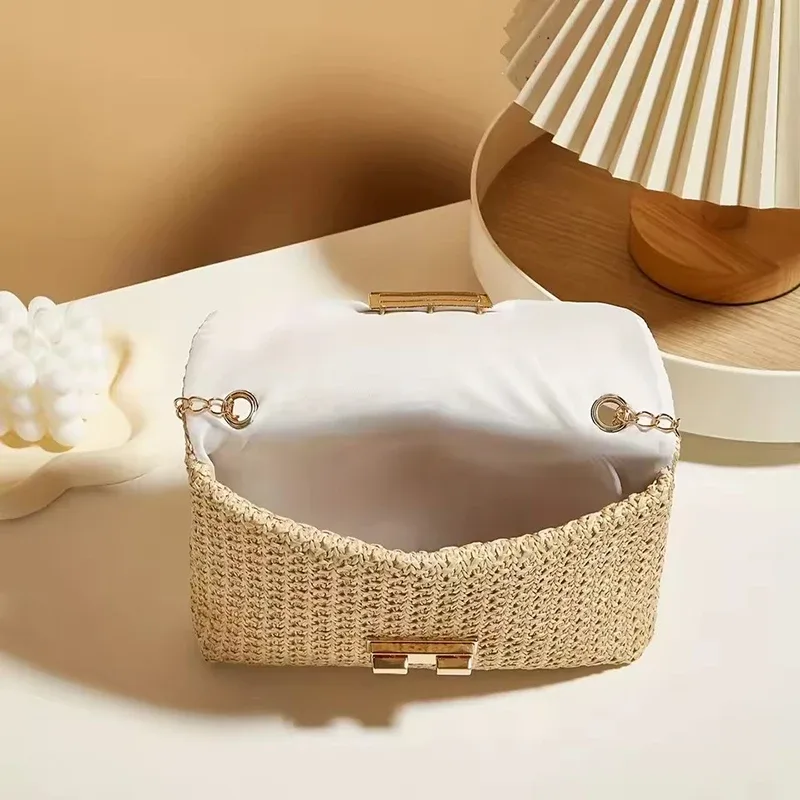 sac à bandoulière pour femmes, sangle en chaîne, accessoire élégant pour banquet, sac à bandoulière pour tenues de jour à nuit