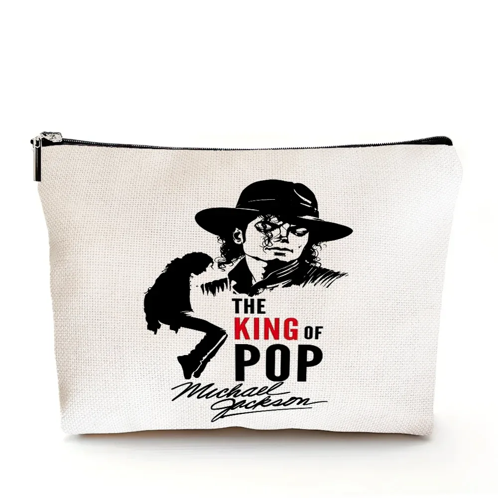 sac à cosmétiques michael jackson, sacs de maquillage double imprimé super star, sac à main de mariage pour femmes, organisateur de voyage pour dames, portefeuille pour enfant