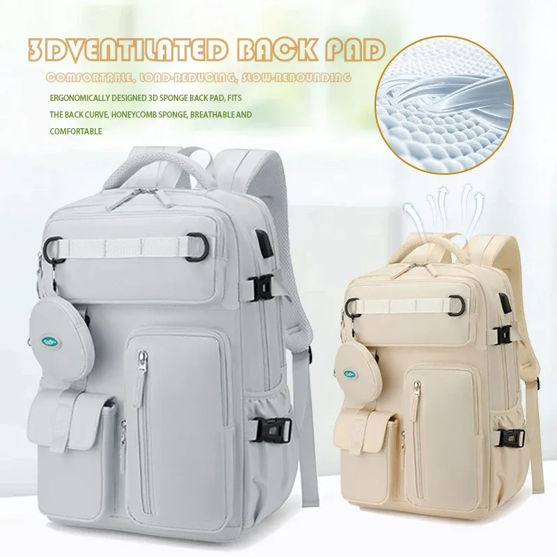sac à dos de voyage pour femmes, extensible, week-end, randonnée, ordinateur portable, avec port usb, grand sac à dos étanche 40l pour hommes