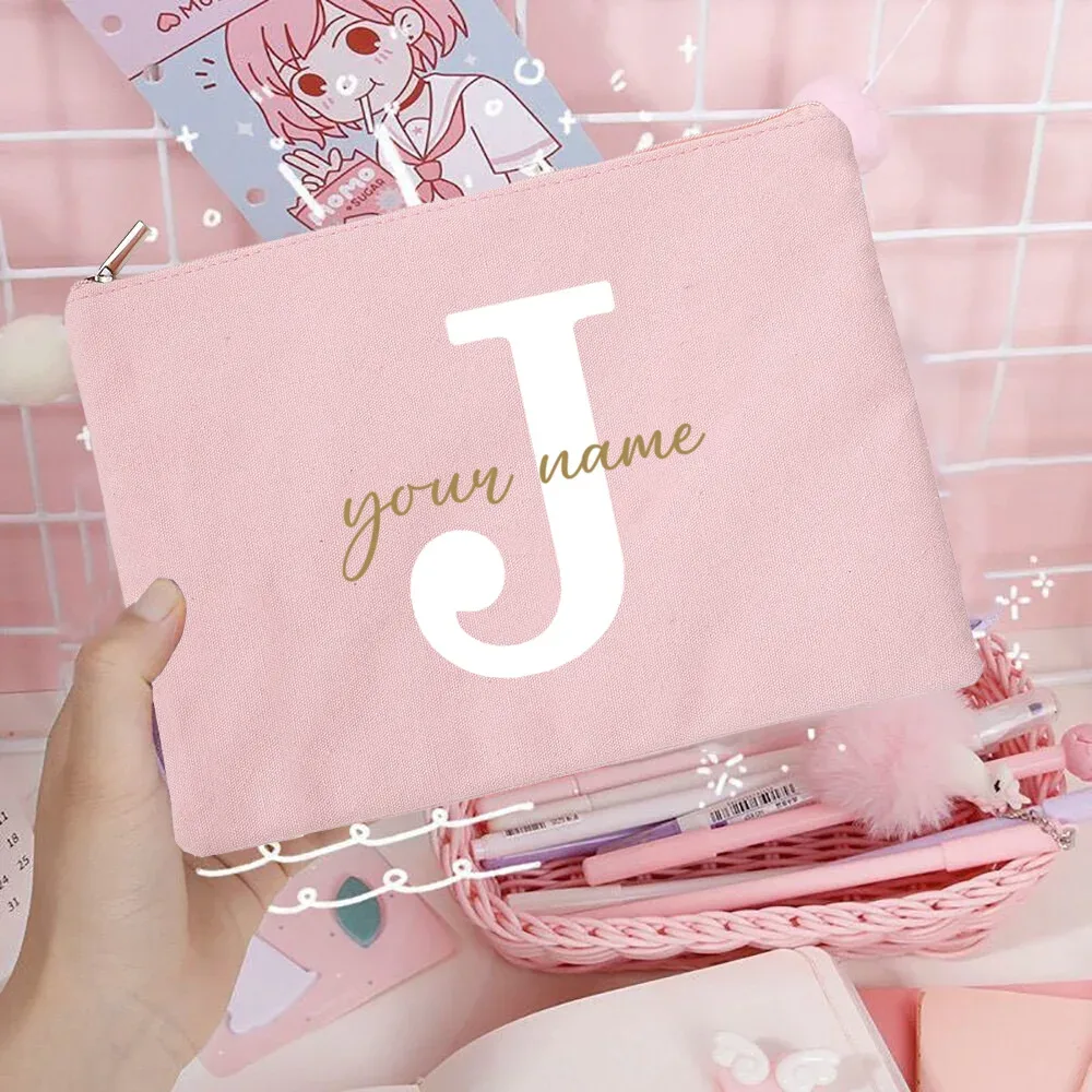 sacs à cosmétiques de demoiselle d'honneur avec nom personnalisé, trousse de maquillage pour filles, pochette de toilette de voyage, cadeaux d'anniversaire de mariage pour elle