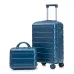 ensemble de valises de voyage en abs à roulettes avec serrure à combinaison, sac trolley tendance