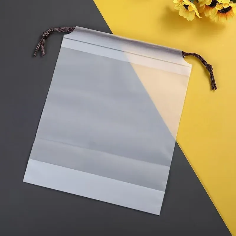 sac de rangement portable pour chaussures, 5/10 pièces, sac de rangement à cordon pour articles divers, sac de maquillage de voyage, sac de rangement en plastique transparent étanche