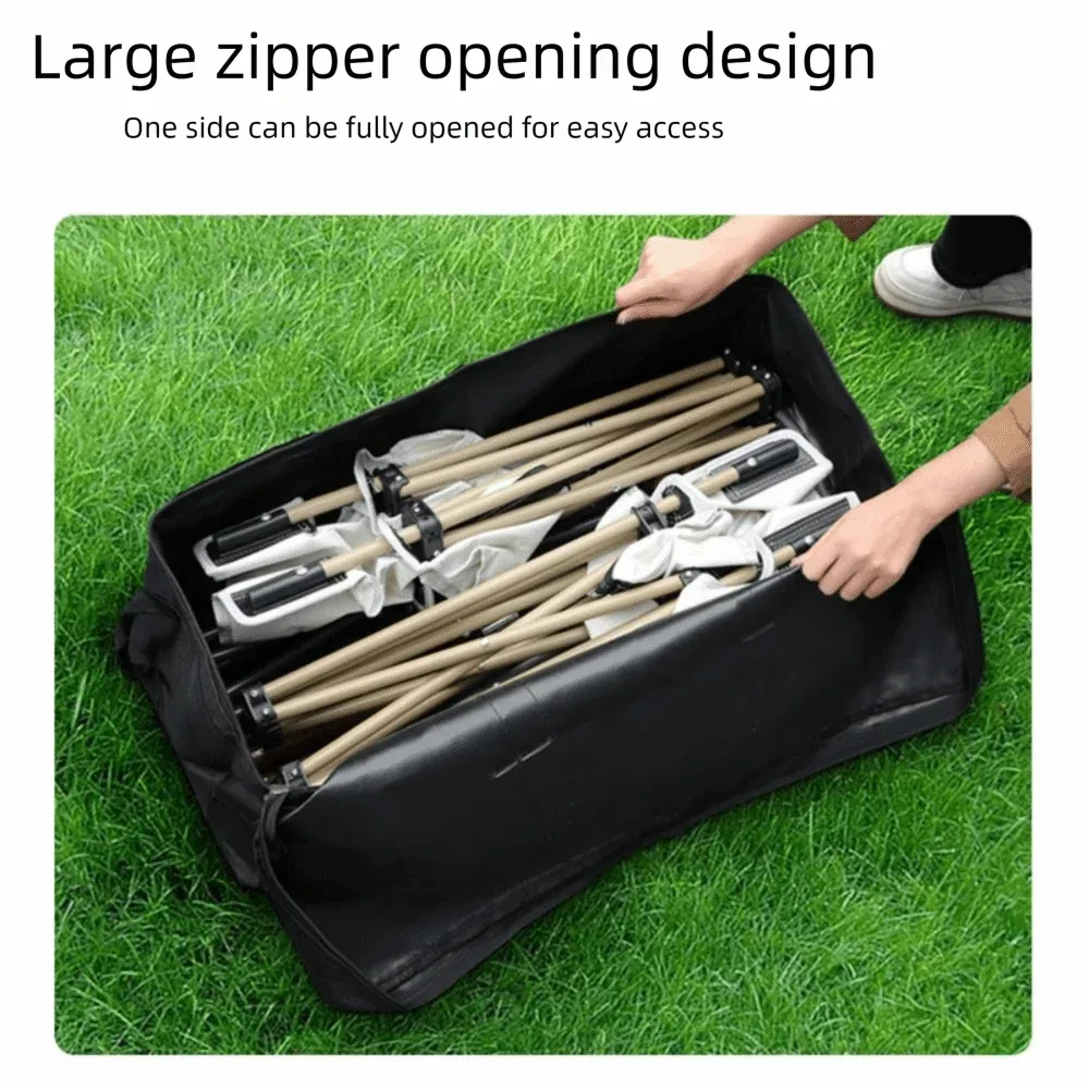 sac de voyage de très grande capacité 55l/100l/150l, sac à main de randonnée en tissu oxford pliable et étanche, double fermeture éclair, grande ouverture