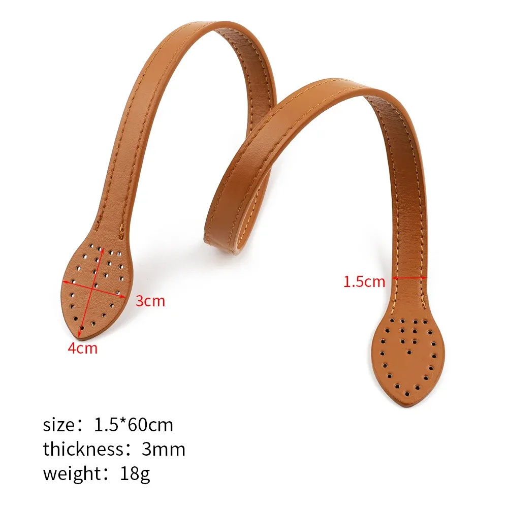 2 pièces poignées en cuir sacs à bandoulière durables ceinture détachable femmes feuille poignée sangles bricolage à la main remplacement sac à main sangle 60 cm