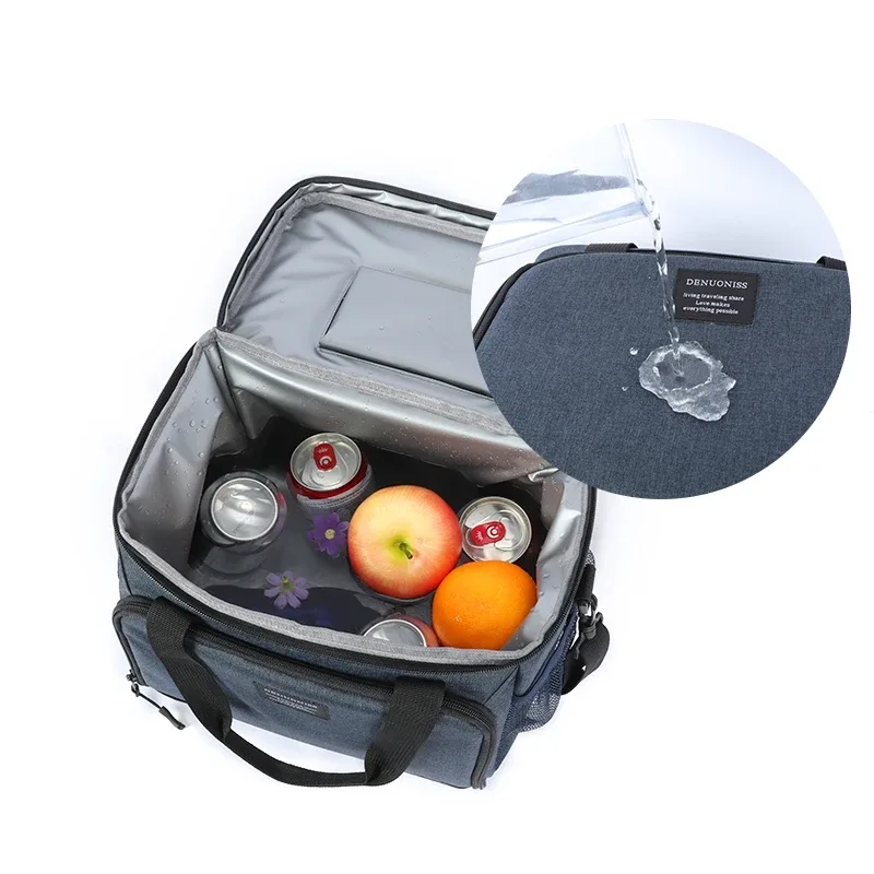 denuoniss 13l sac thermique boîte à déjeuner pour le travail sac de pique-nique voiture bolsa réfrigérateur portable sac isotherme sac à dos alimentaire