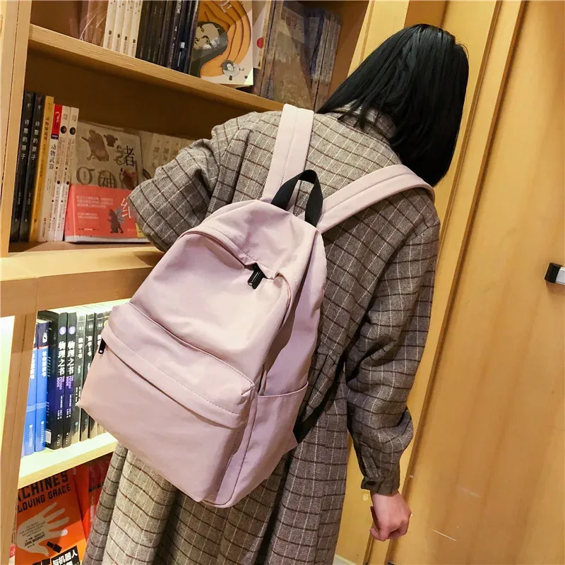 sac à dos décontracté en nylon ranhuang nouveauté 2026 pour femmes, style preppy, sacs d'école pour adolescentes, sacs de voyage jaunes, mochila feminina