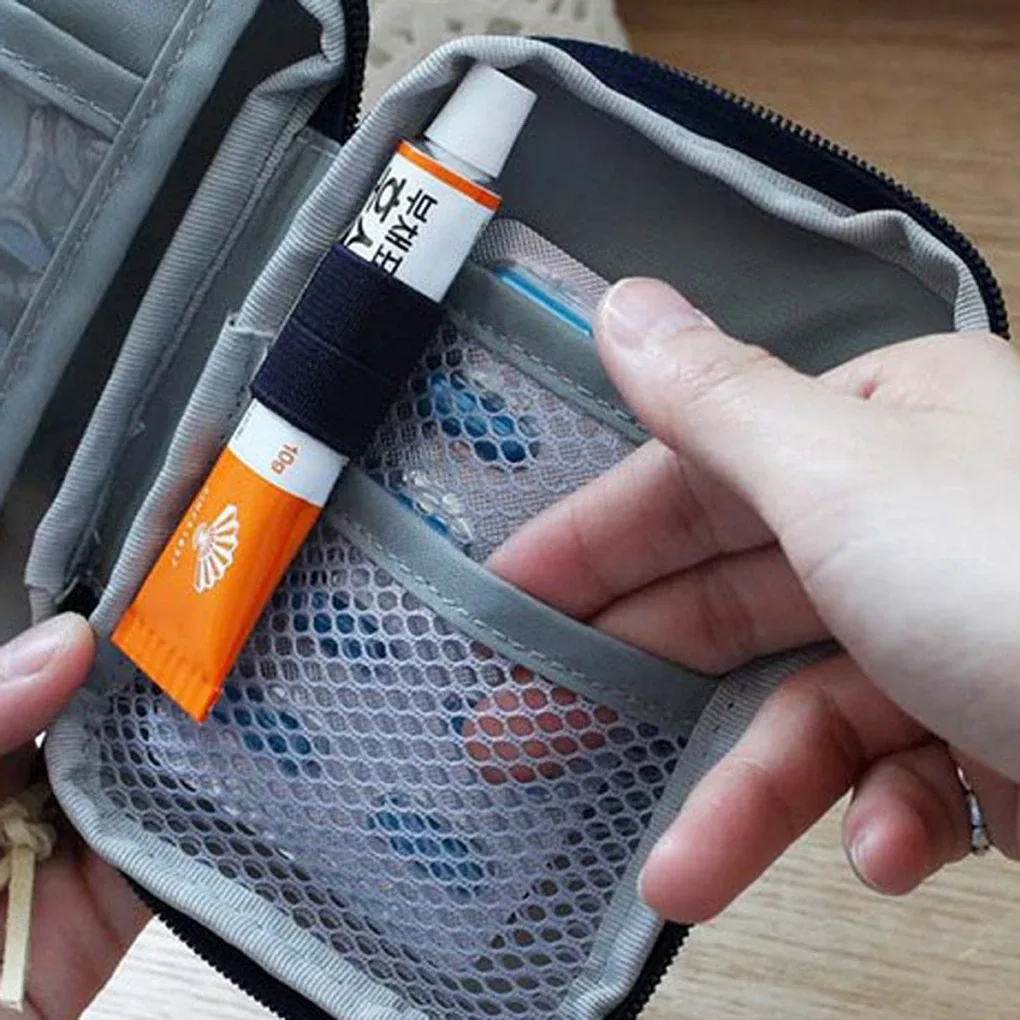mini sac à médicaments portable mignon, kit de premiers secours, kits d'urgence médicale, organisateur, sac de rangement de pilules médicales domestiques en plein air