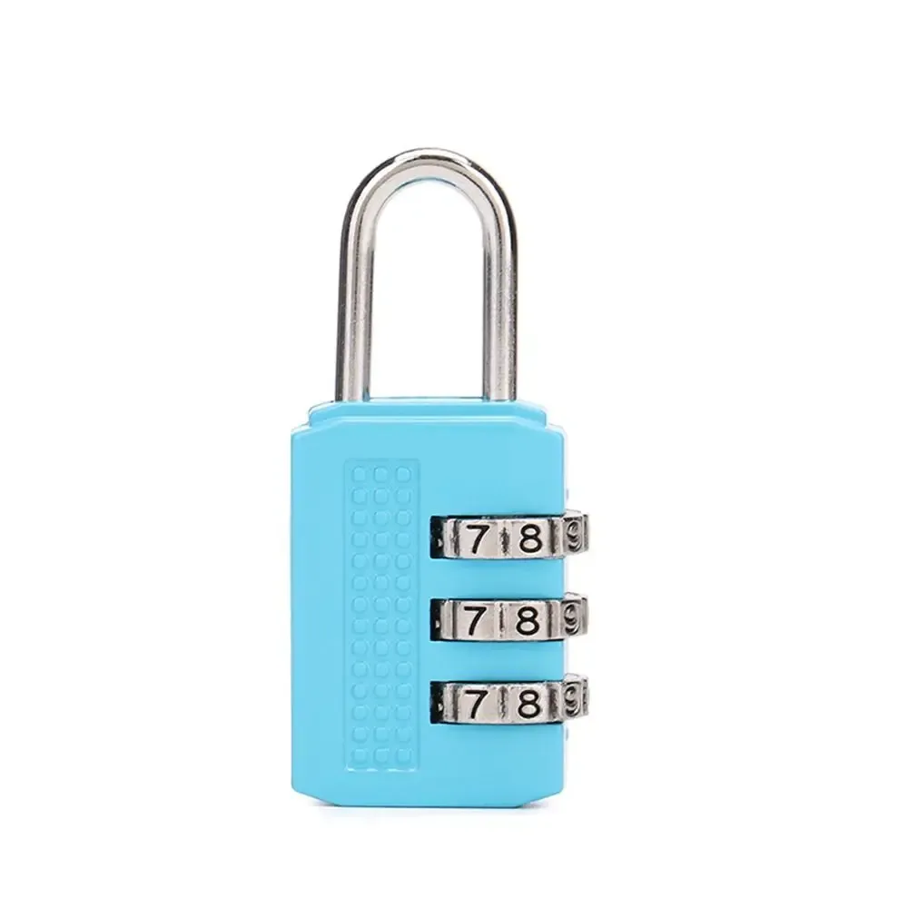 mini cadenas multifonctionnel à combinaison à 3 chiffres, couleur unie, antivol, en alliage, pour sac à main