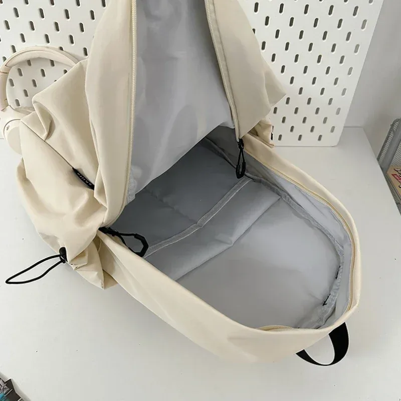 sac à dos d'université étanche en nylon de 15.6 pouces, sac à dos de voyage de grande capacité pour ordinateur portable unisexe, sac d'école de conception simple pour adolescents