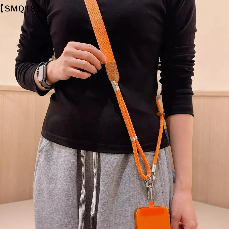 lanière de téléphone réglable à porter en bandoulière, clip détachable, sangle anti-perte pour téléphone portable, sangle de sac à bandoulière pour les voyages en plein air et l'usage quotidien【smq】