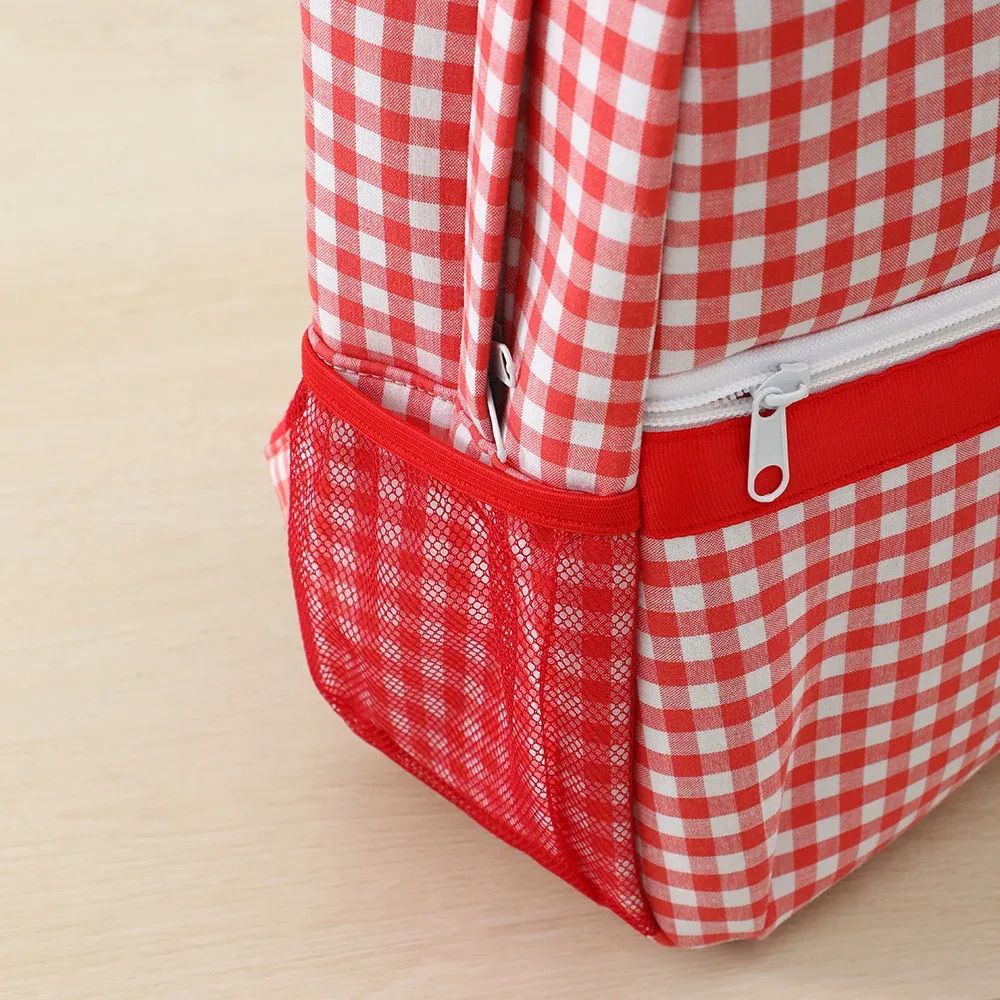 sac à dos scolaire pour tout-petits, sac à dos mignon à carreaux pour filles, enfants, 12 pouces pour la maternelle, 15 pouces pour les adolescents du lycée
