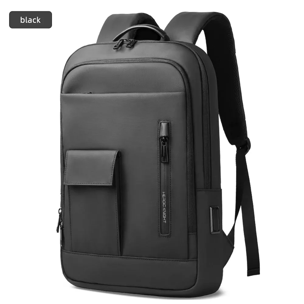 heroic knight – sac à dos d'affaires fin pour hommes, étanche, pour ordinateur portable 15.6 pouces, élégant, multifonctionnel, pour motard, sac à bandoulière de voyage