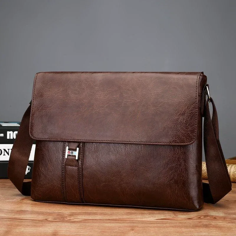 sac à bandoulière de marque de luxe pour hommes, sac à main en cuir pu pour ipad, sacoche d'affaires, sac à bandoulière latéral, sac à bandoulière à la mode pour hommes