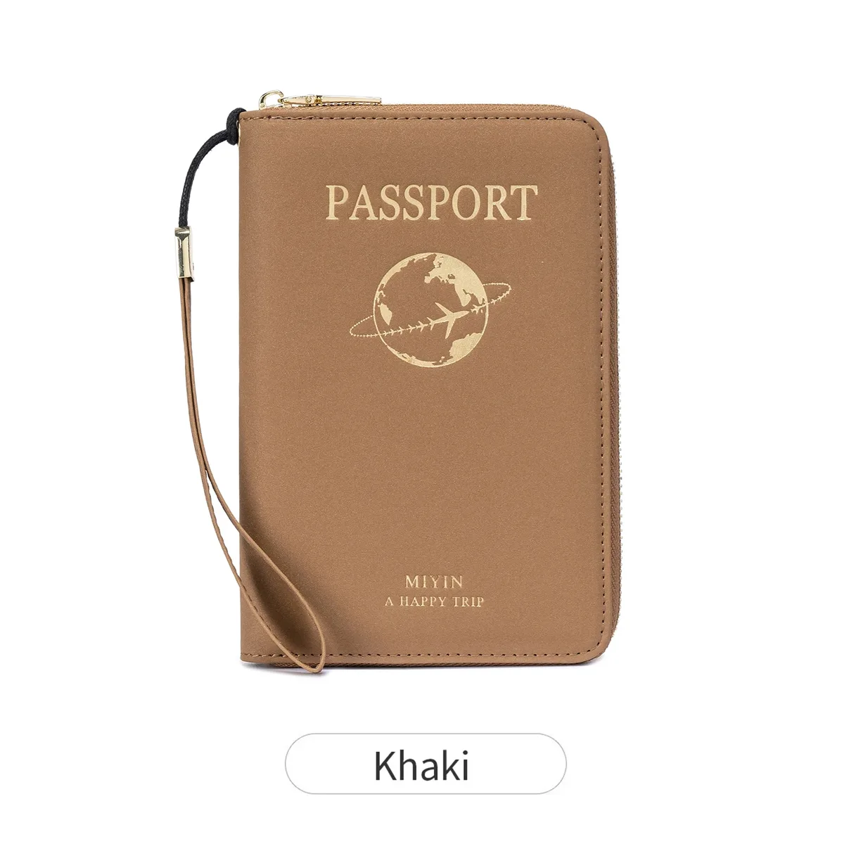 porte-passeport rfid miyin en cuir pu, indispensable pour les voyages en famille, pour cartes de crédit, billets et documents, unisexe