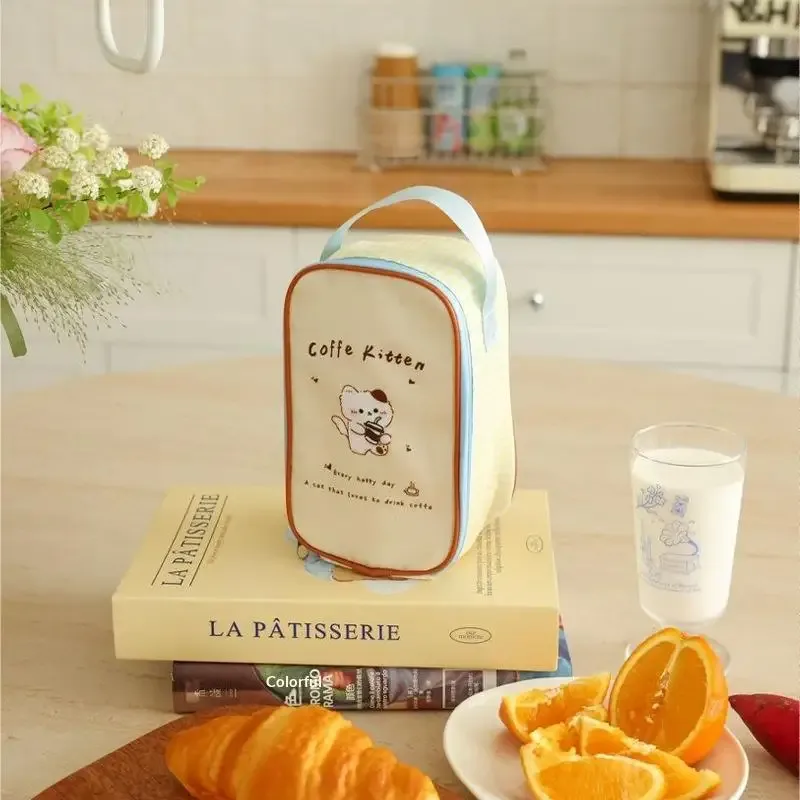 sac fourre-tout isotherme à motif de dessin animé mignon, sac à main thermique réutilisable, conteneur de stockage alimentaire pour enfants, femmes, école, travail, pique-nique