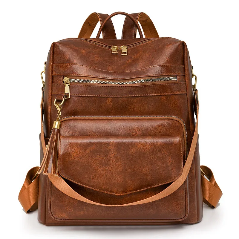 sac à dos sac à main pour femmes pu grand dames mode gland pu cuir voyage sac à dos sac à main concepteur dames sacs à bandoulière étanche