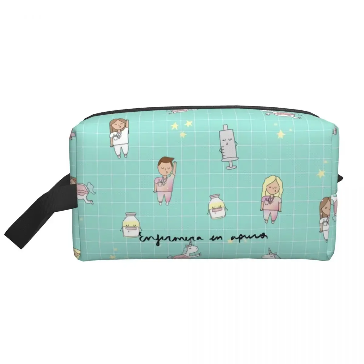 grands sacs à cosmétiques pour médecin et infirmière, trousse de maquillage, accessoires pour femmes, pochette de maquillage pour bourse résistante à l'eau