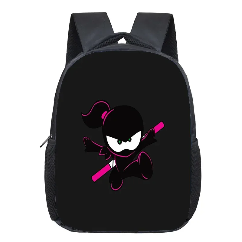 sac à dos ninja kidz pour enfants de 12 pouces, sac à livres pour la maternelle, sacs d'école à la mode pour enfants, sac à dos de voyage décontracté, sac à double épaule