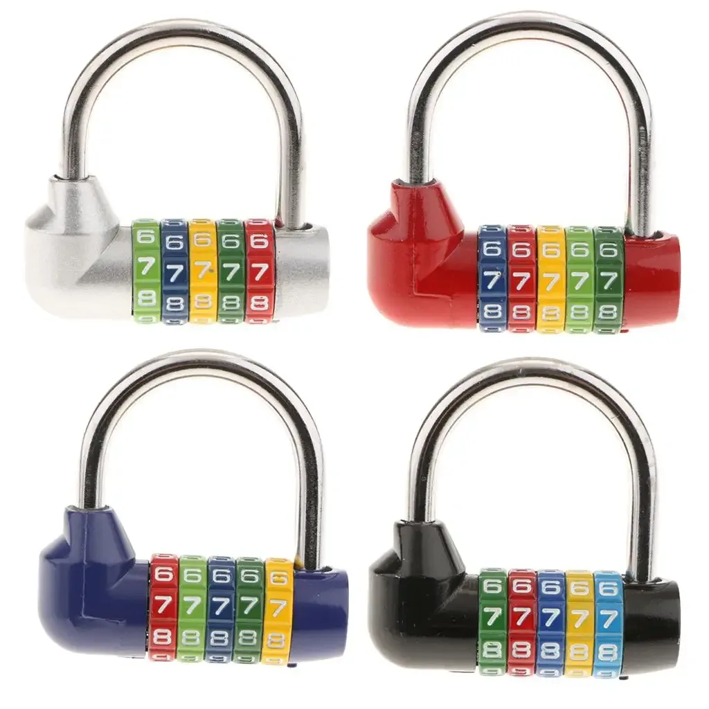 cadenas combiné cinquante chiffres réinitialisable poignée métal brillant rouge vert bleu jaune noir voyage valise sac