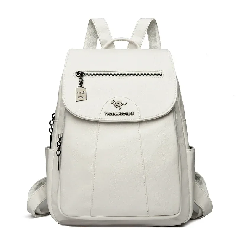 14 "(35 cm) sac à dos en peau de mouton vintage sac d'école pour ordinateur portable sac à dos souple pour femme sac d'école week-end voyage sac à dos