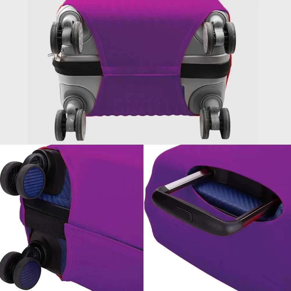 juste anti-poussière pour valise de voyage, housse de protection pour bagages, valise à roulettes de 18 à 28 pouces, série initiales imprimées, accessoires de voyage