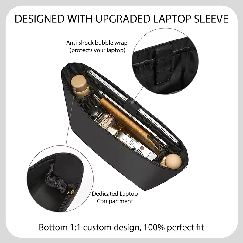 organisateur de sac en nylon souple et durable pour city 33, accessoire de rangement intérieur pour sac à main, idéal comme cadeau
