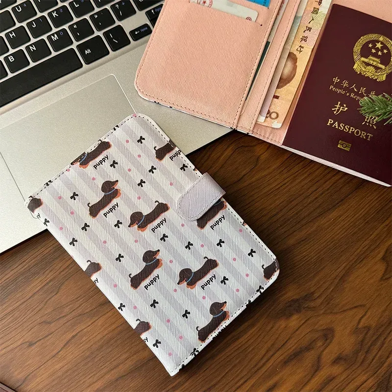 couverture de passeport élégante, portefeuille de voyage pour femmes, blocage rfid, porte-passeport en cuir pu avec poches pour cartes, idée cadeau de voyage