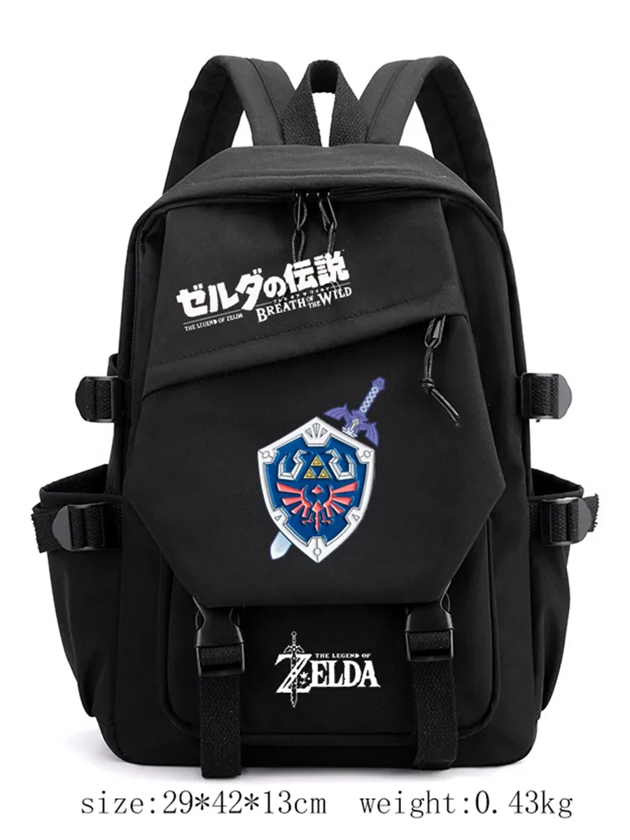 sac à dos étudiant the legend of zelda, sac à bandoulière décontracté pour l'extérieur, sac à dos tendance personnalisé grande capacité mochilas