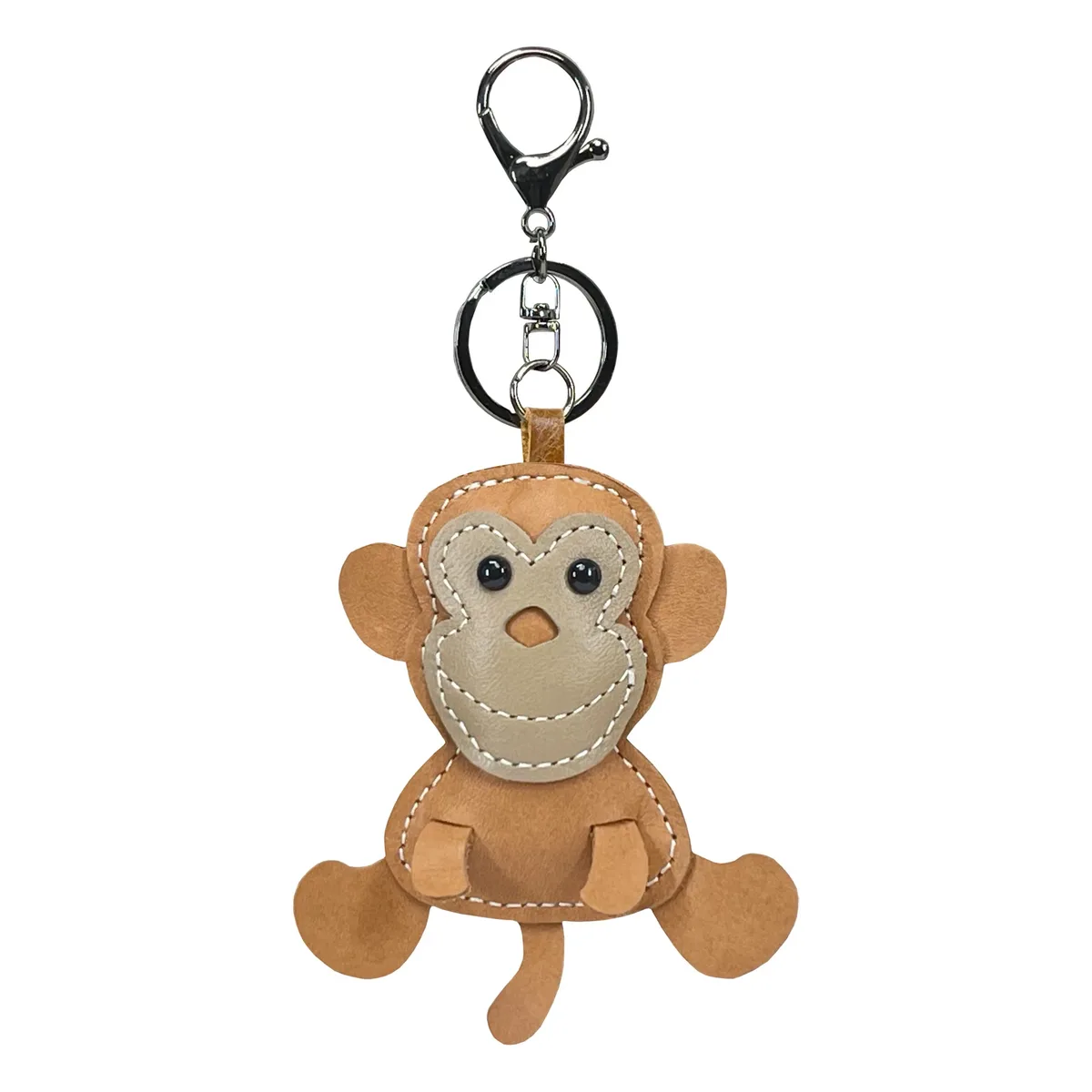 nouveau mignon singe en cuir de vache porte-clés mini hommes et femmes sac à main pendentif à la mode porte-clés sac à bagages pièces accessoires