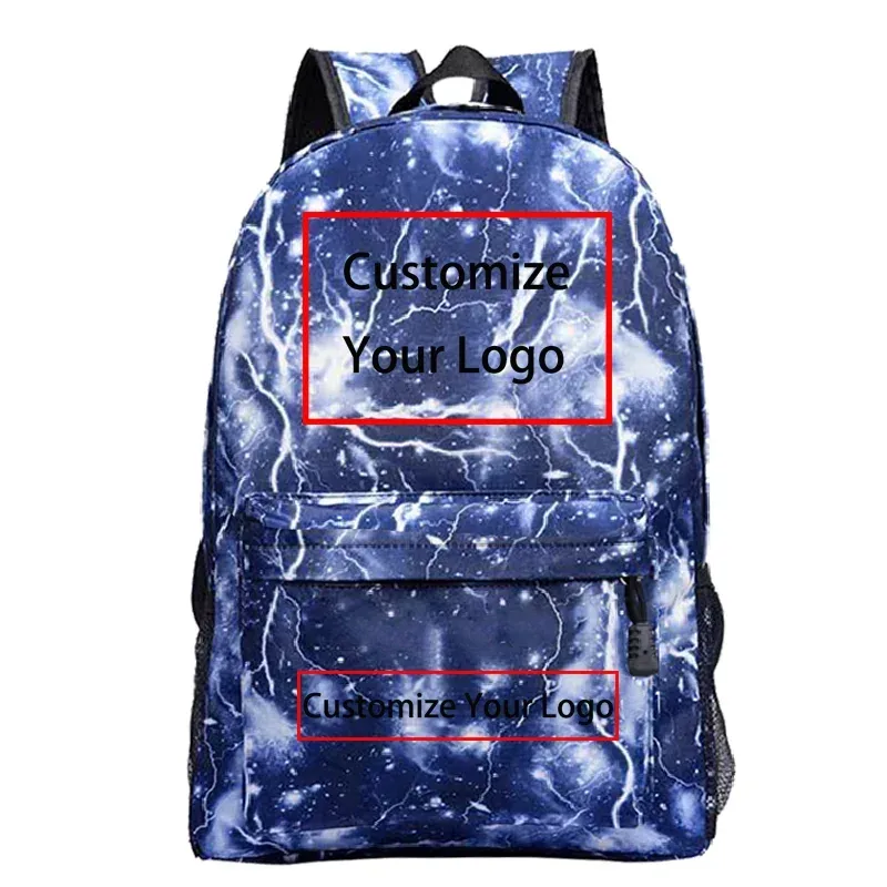 sac dos nylon unisexe motifs galactiques bleu rose gris noir scolaire voyage adolescents compartiment ordinateur poche téléphone